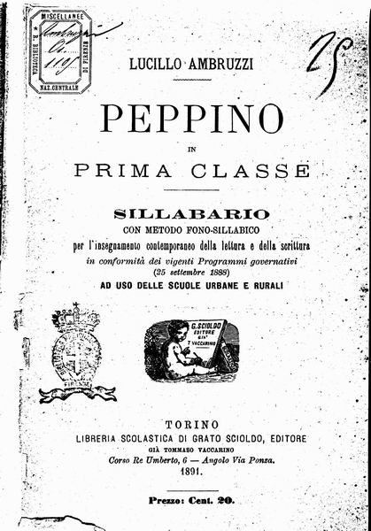 le immagini di:
Peppino in prima classe