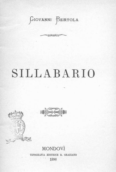 le immagini di:
Sillabario