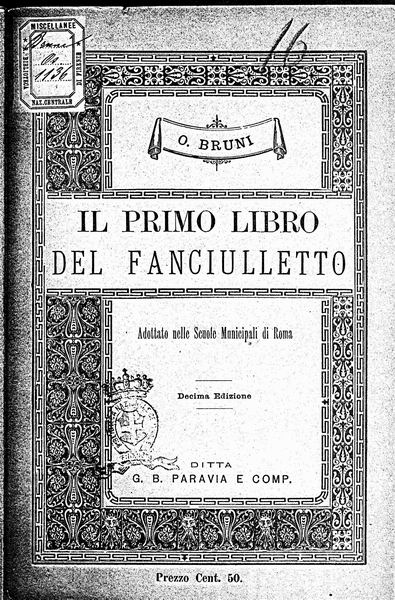 le immagini di:
Primo libro del fanciulletto