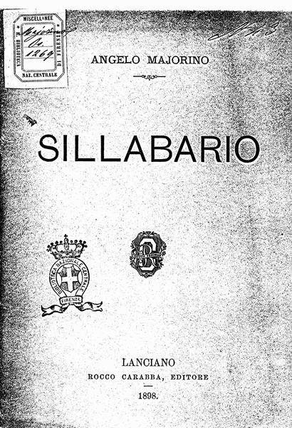 le immagini di:
Sillabario