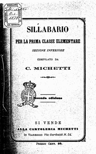 le immagini di:
Sillabario per la prima classe elementare, sezione Inferiore